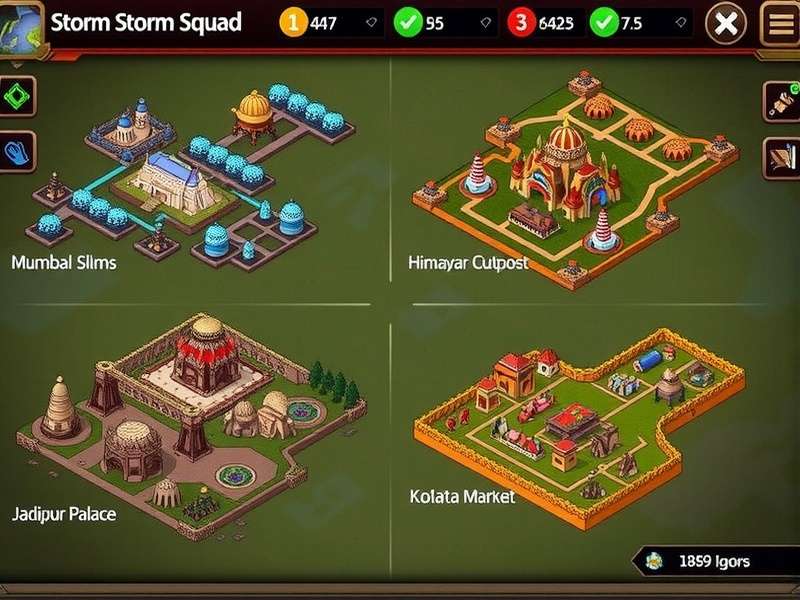 Jaipur Palace Map in Scoring Storm Squad